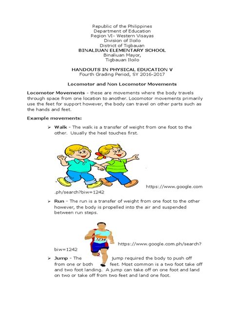 detailed lesson plan about locomotor and nonlocomotor|PE 3 Locomotor and Nonlocomotor LP .